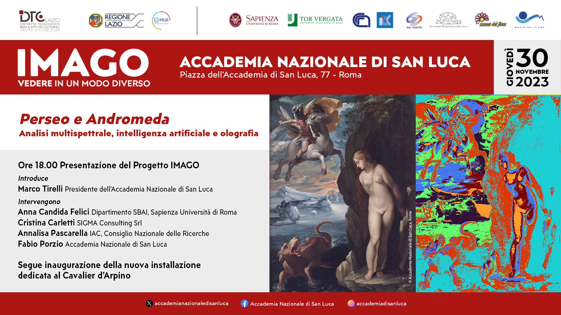Presentazione progetto IMAGO Accademia di San Luca - Roma
