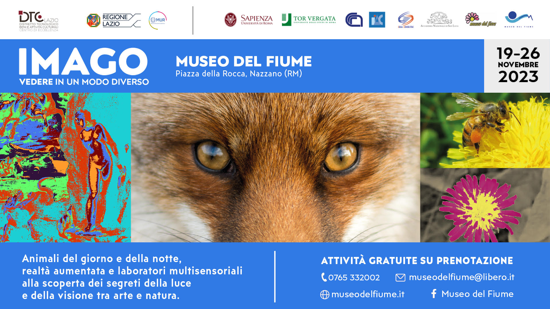Progetto Imago - Museo del Fiume 19-26 novembre 2023