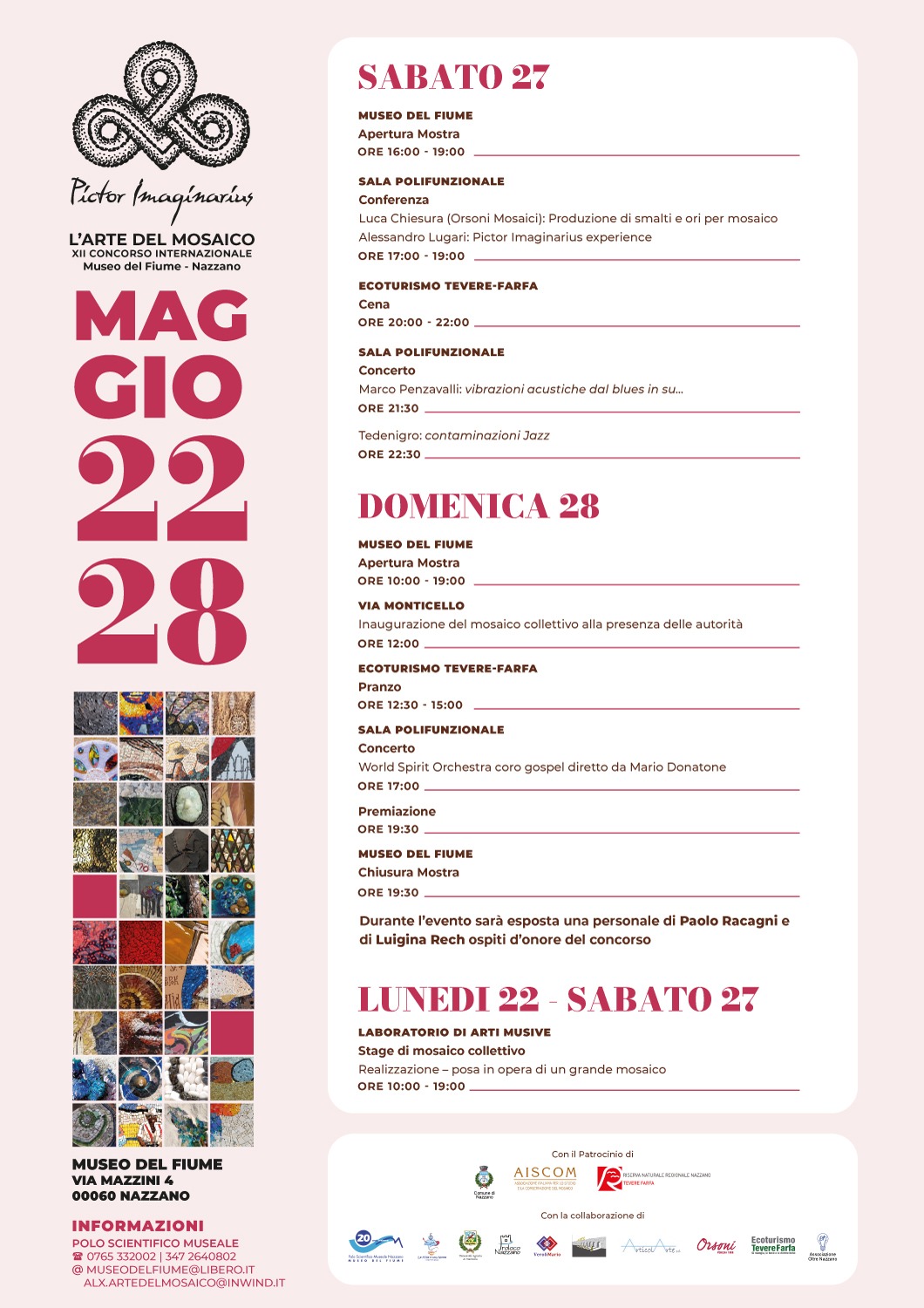 Programma L'Arte del Mosaico - Pictor Imaginarius 2023