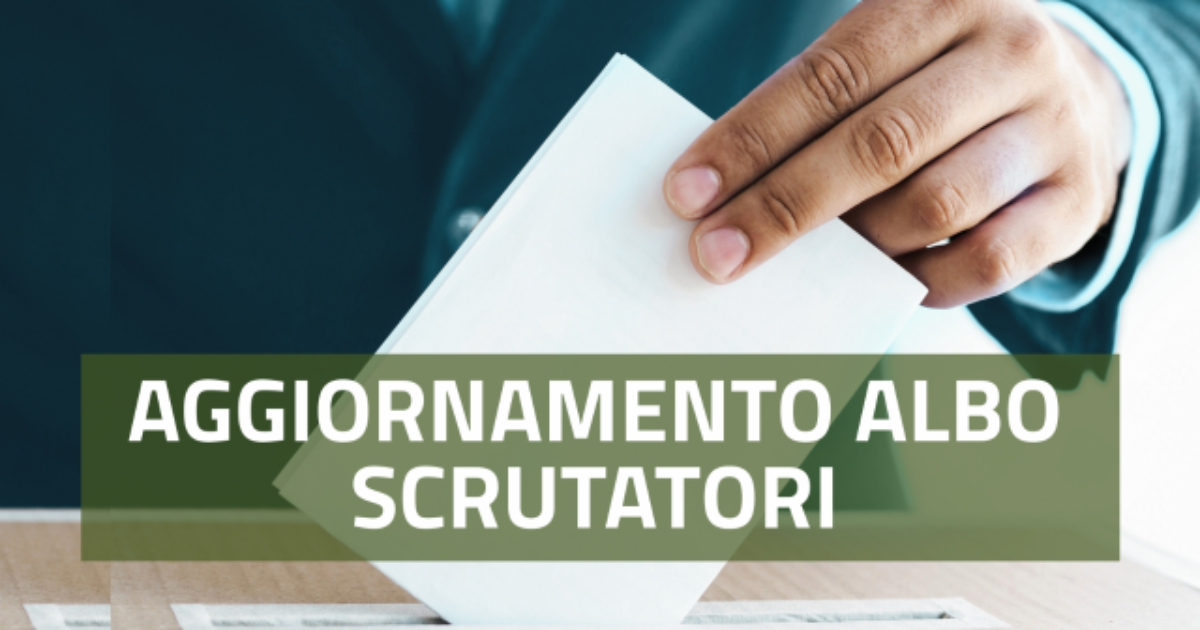 Manifesto E  invito a formulare domanda di iscrizione nell'Albo degli scrutatori di Seggio