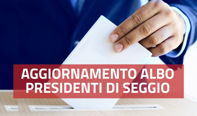 Manifesto E  invito a formulare domanda di iscrizione nell'Albo presidenti di Seggio